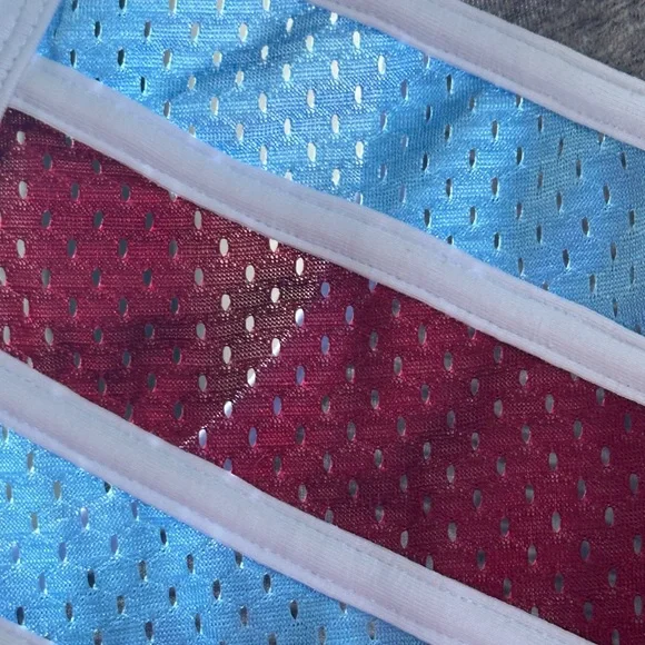 Andrew Christian Men’s Gray Stripe Tank Top Large Athletic Sleeveless Shirt - Picture 7 of 10